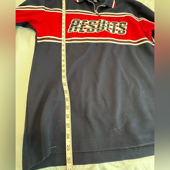 VTG 90’s Medium Hip Hop Jersey Results Embroidered Logo. 1/4 Zip. Long Sleeve. - Picture 5 of 13
